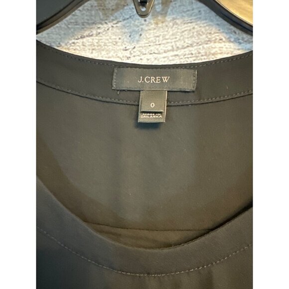 J. Crew Black Sleeveless Blouse Size 0 - Picture 2 of 3